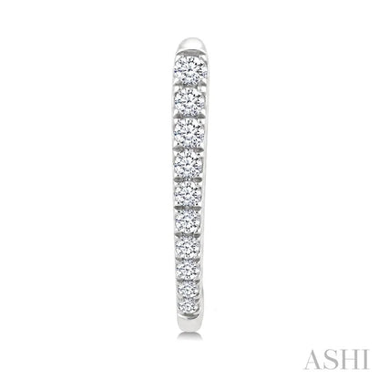 Chevron Diamond Fashion Hoop Earrings