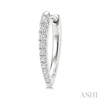 Chevron Diamond Fashion Hoop Earrings