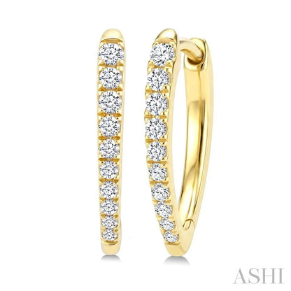 Chevron Diamond Fashion Hoop Earrings