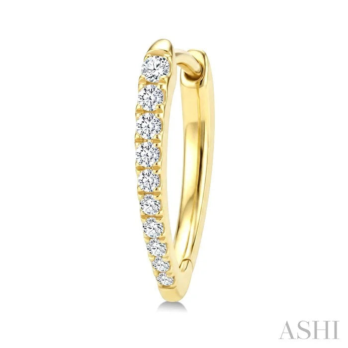 Chevron Diamond Fashion Hoop Earrings
