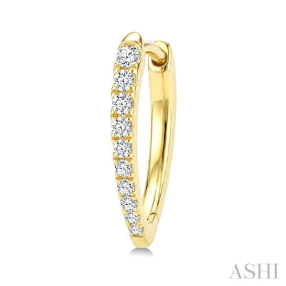 Chevron Diamond Fashion Hoop Earrings