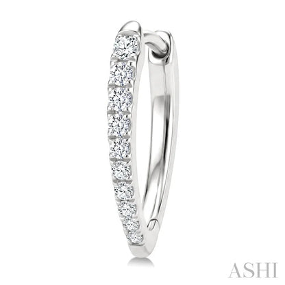 Chevron Diamond Fashion Hoop Earrings