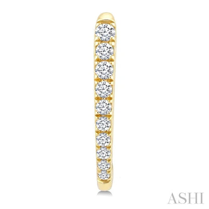 Chevron Diamond Fashion Hoop Earrings