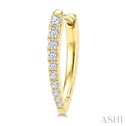 Chevron Diamond Fashion Hoop Earrings