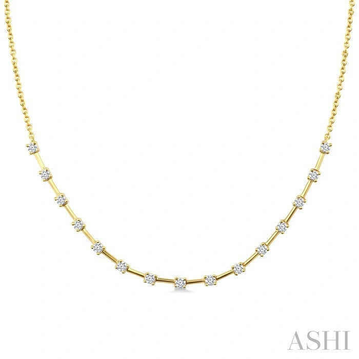 Floating Diamond Fashion Necklace