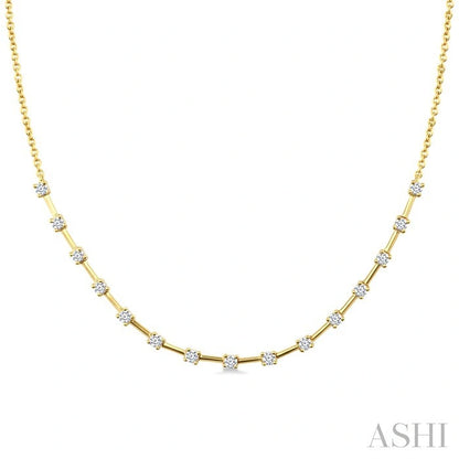 Floating Diamond Fashion Necklace