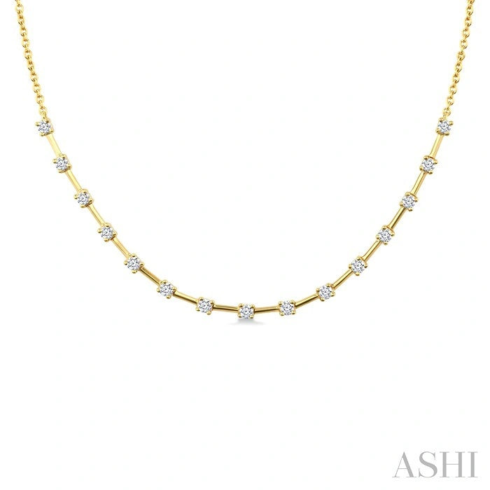 Floating Diamond Fashion Necklace