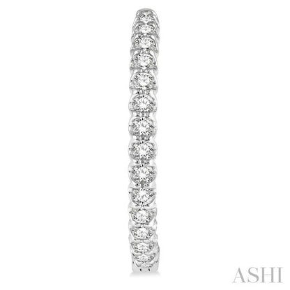 Inside-Out Diamond Round Hoop Earrings