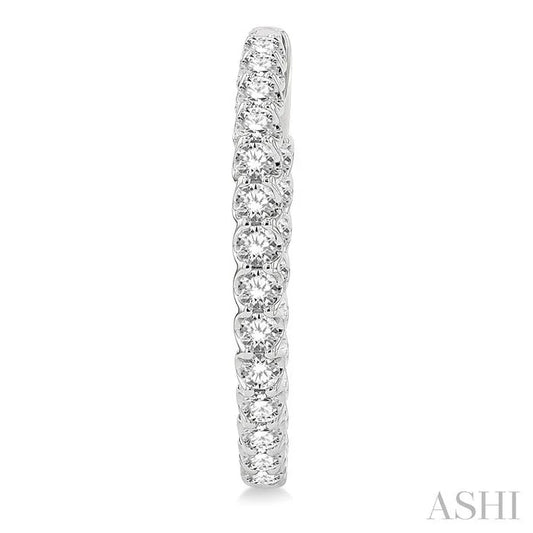 Inside-Out Diamond Round Hoop Earrings