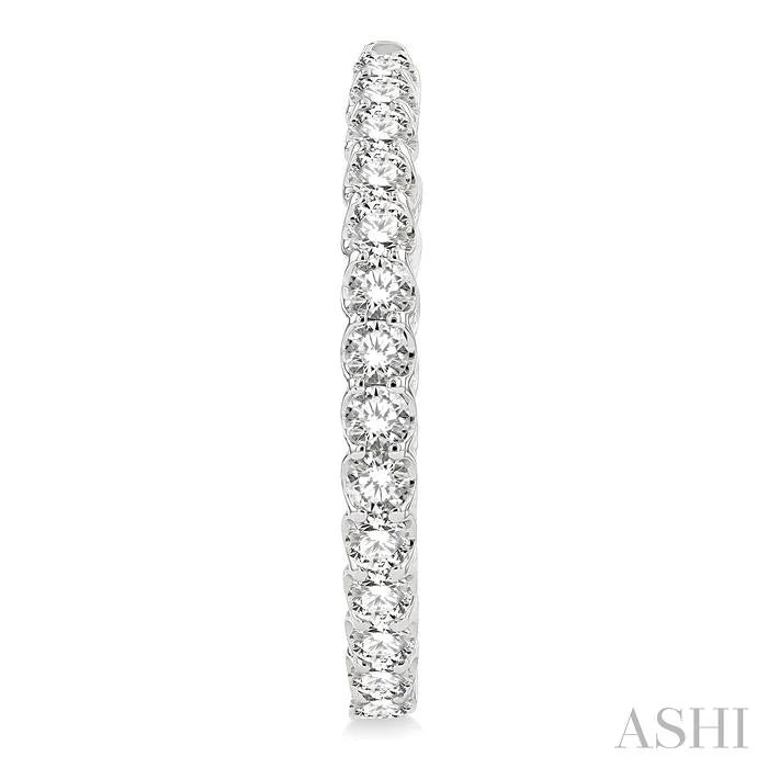 Inside-Out Diamond Round Hoop Earrings