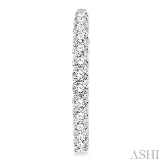 Inside-Out Diamond Round Hoop Earrings