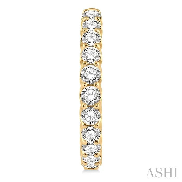 Inside-Out Diamond Round Hoop Earrings
