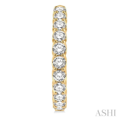 Inside-Out Diamond Round Hoop Earrings