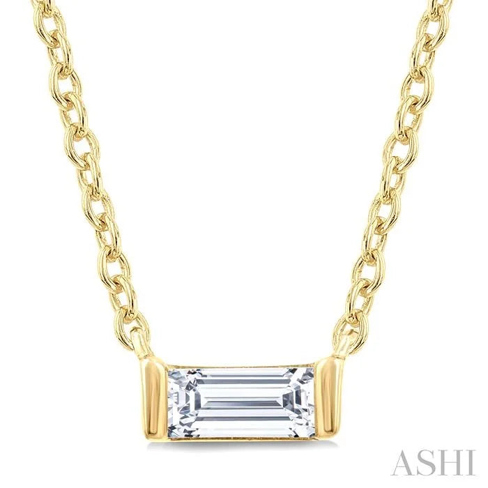 Baguette Diamond Petite Fashion Pendant
