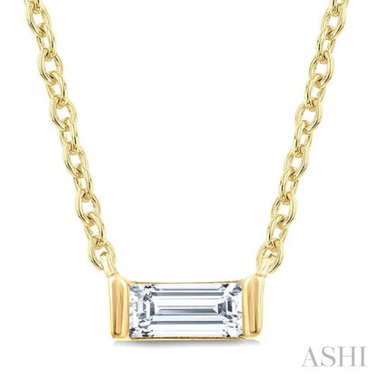 Baguette Diamond Petite Fashion Pendant