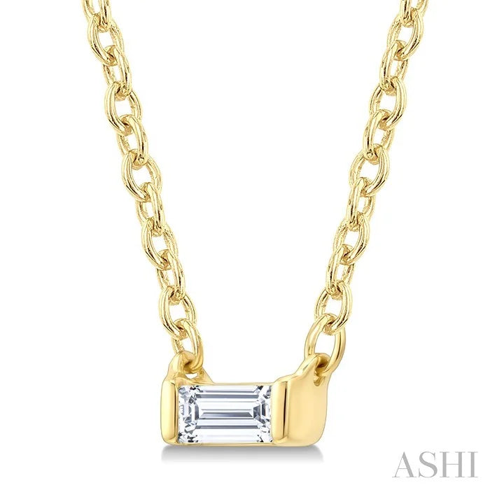 Baguette Diamond Petite Fashion Pendant