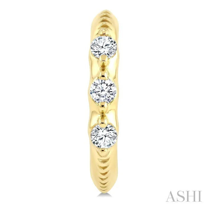 Diamond Huggie Fashion Earrings