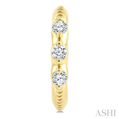 Diamond Huggie Fashion Earrings