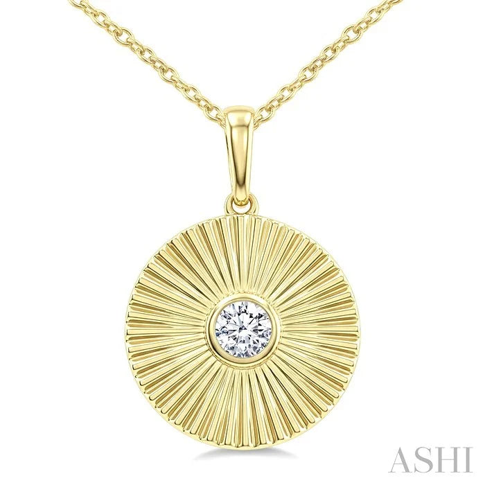 Pirouette Bezel Set Diamond Fashion Pendant