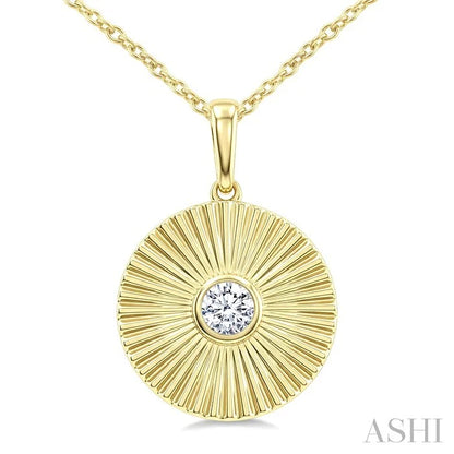 Pirouette Bezel Set Diamond Fashion Pendant