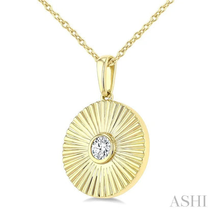 Pirouette Bezel Set Diamond Fashion Pendant