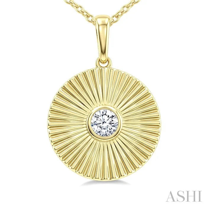 Pirouette Bezel Set Diamond Fashion Pendant