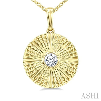 Pirouette Bezel Set Diamond Fashion Pendant