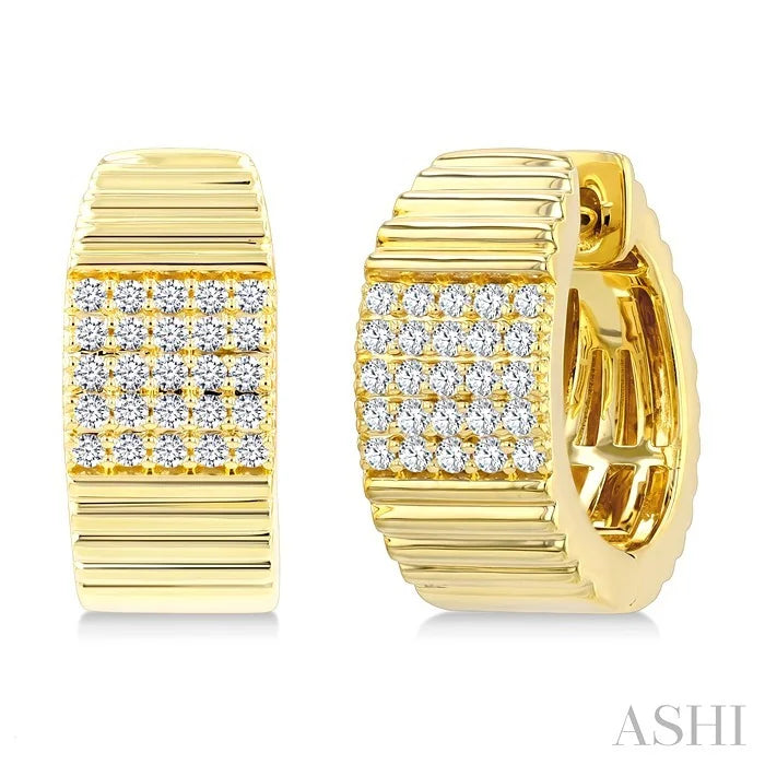 Pirouette Diamond Fashion Hoop Earrings
