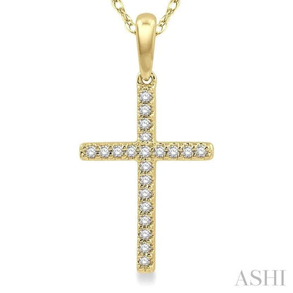 Cross Petite Diamond Fashion Pendant