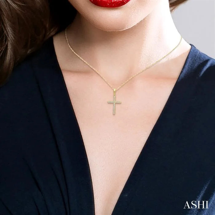Cross Petite Diamond Fashion Pendant