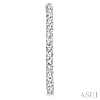 Inside-Out Diamond Oval Hoop Earrings