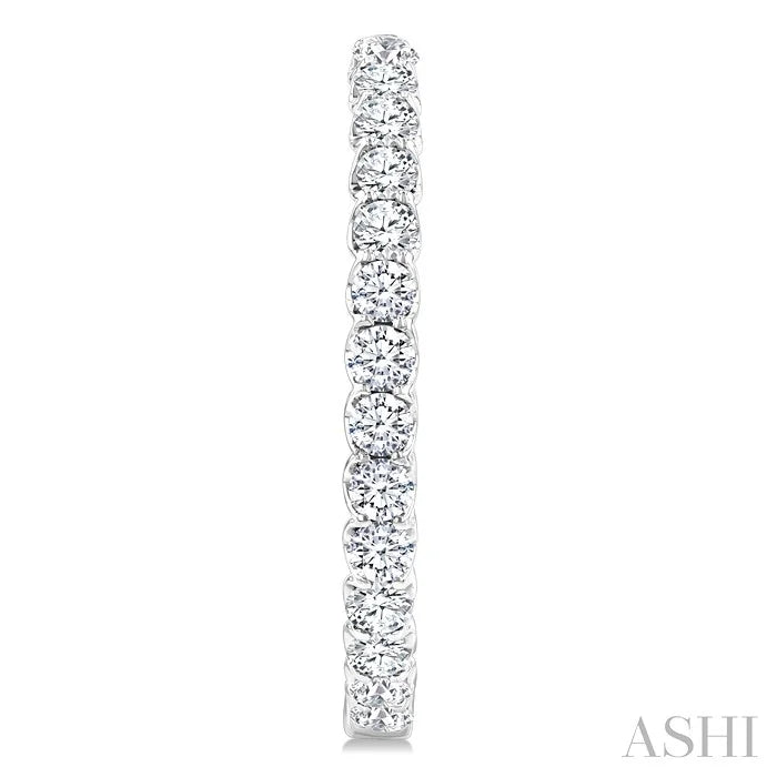 Inside-Out Diamond Oval Hoop Earrings