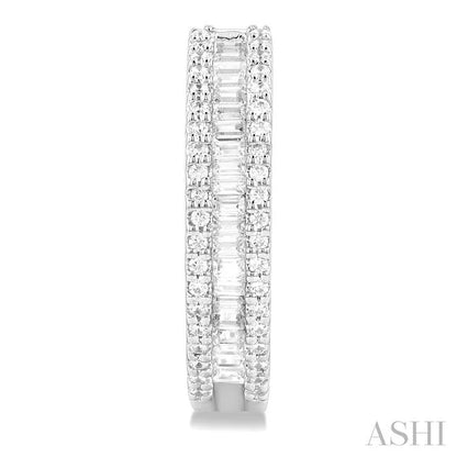 Baguette Diamond Hoop Earrings