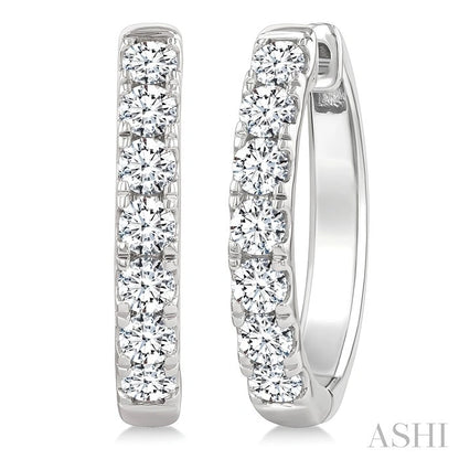 Diamond Fashion Hoop Earrings