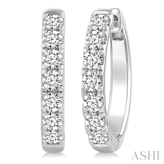 Diamond Fashion Hoop Earrings