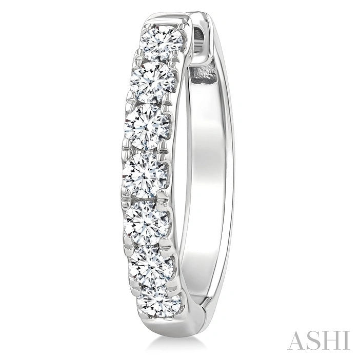 Diamond Fashion Hoop Earrings