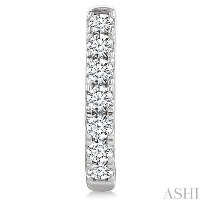 Diamond Fashion Hoop Earrings