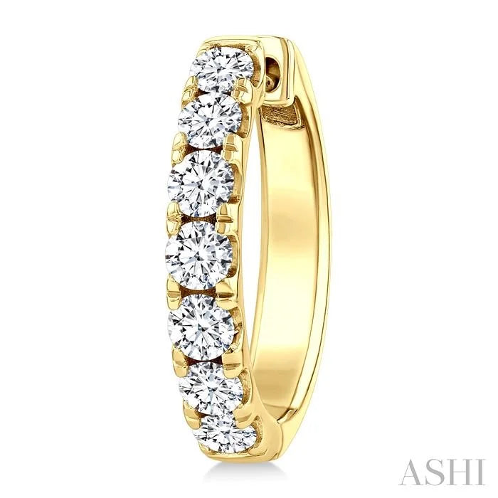 Diamond Fashion Hoop Earrings