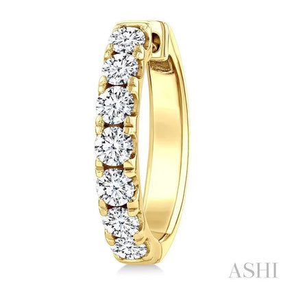 Diamond Fashion Hoop Earrings