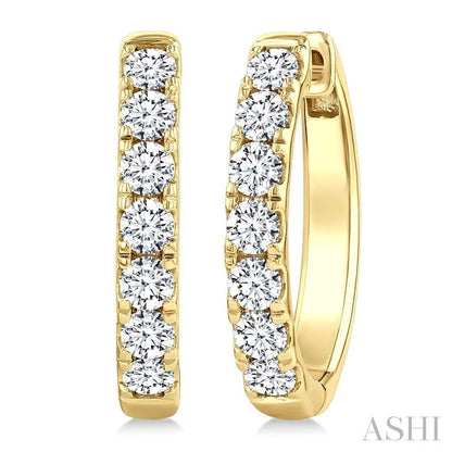 Diamond Fashion Hoop Earrings