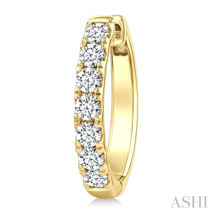 Diamond Fashion Hoop Earrings