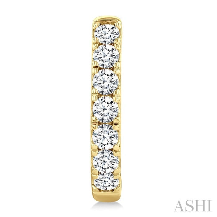 Diamond Fashion Hoop Earrings