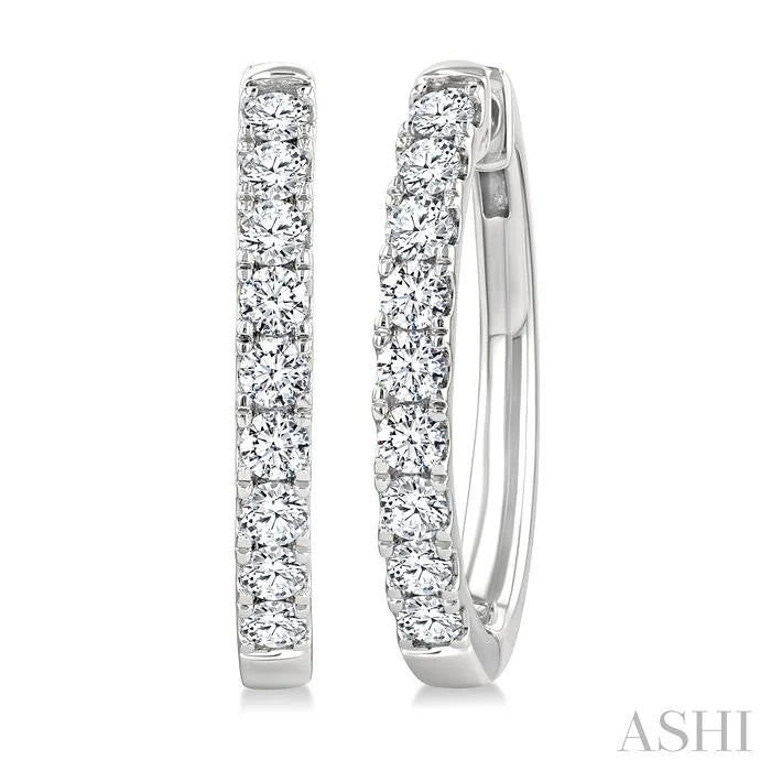 Diamond Fashion Hoop Earrings