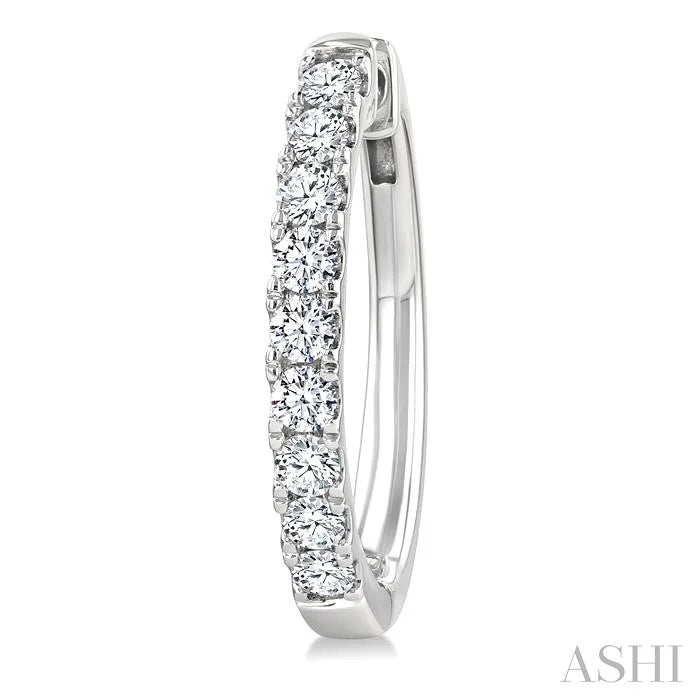 Diamond Fashion Hoop Earrings