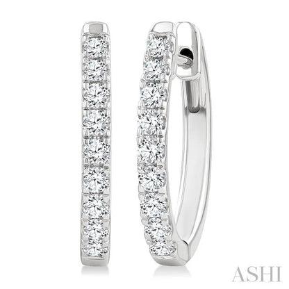 Diamond Fashion Hoop Earrings