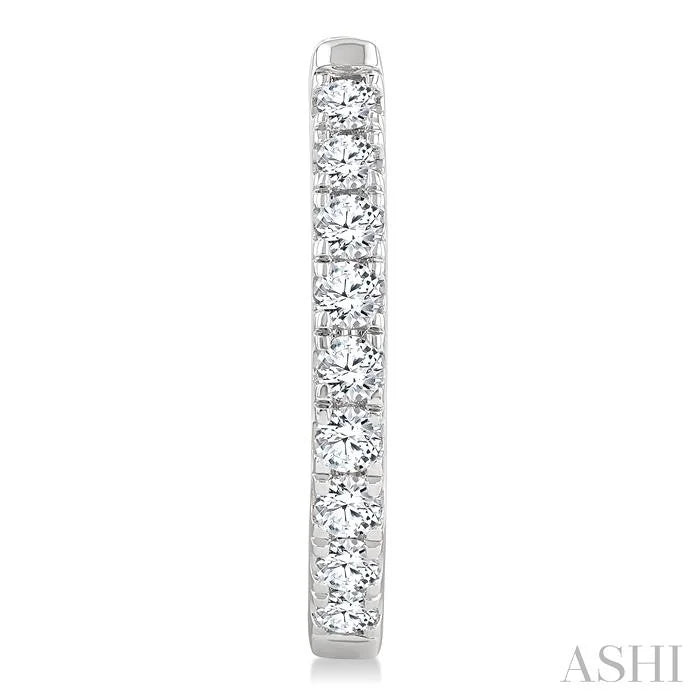 Diamond Fashion Hoop Earrings