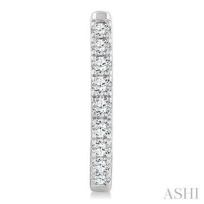 Diamond Fashion Hoop Earrings