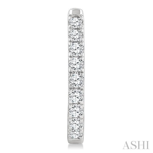 Diamond Fashion Hoop Earrings