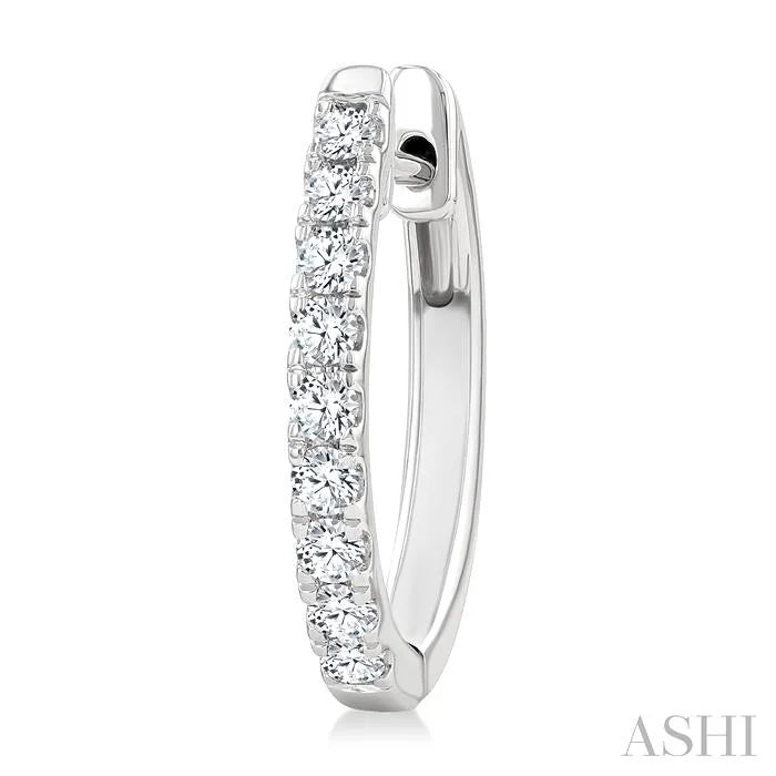 Diamond Fashion Hoop Earrings