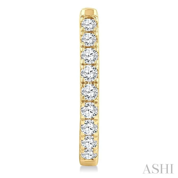 Diamond Fashion Hoop Earrings